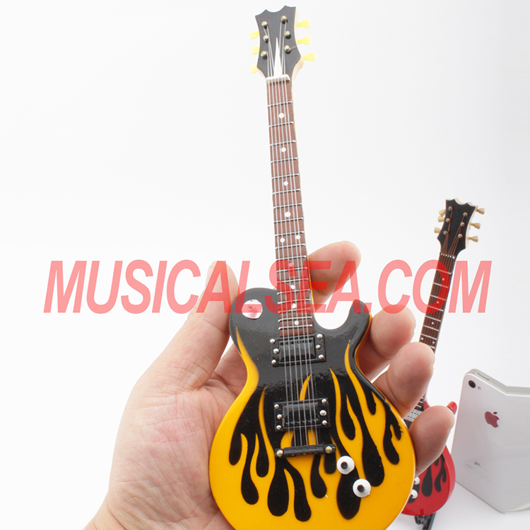 Miniature electric guitar for collection